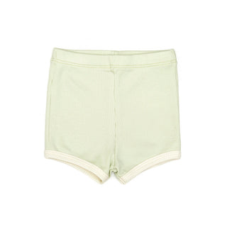 Light Green Ribbed Shorts