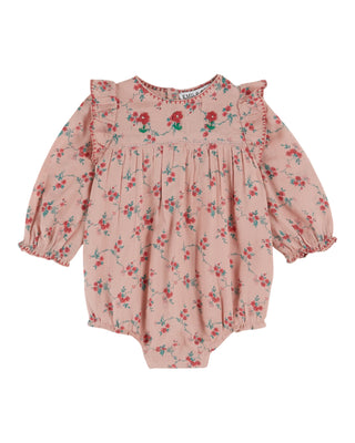 Aster Embroidered Baby Romper