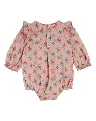 Aster Embroidered Baby Romper