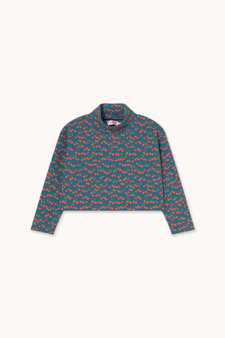 Mini Apples Ribbed Mockneck