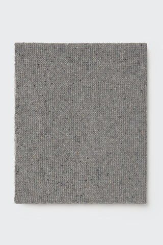 Grey Wool Knit Baby Blanket