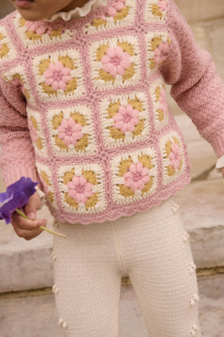 Molda Cream Knit Leggings