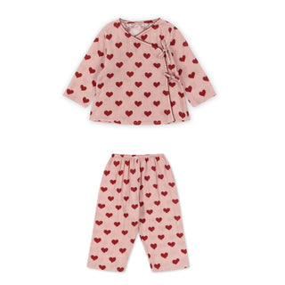 Heart Coco Blouse and Pants Set