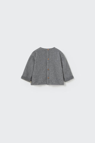 Grey Bamboo Baby Sweater