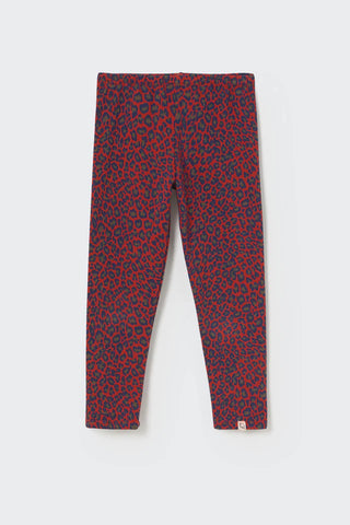 Red Velvet Animal Print Leggings