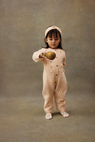 Blush Alpaca Knit Sidony Headband