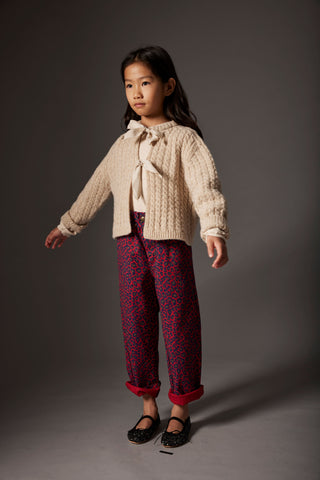 Red Velvet Animal Print Leggings