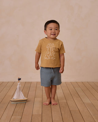 Sur La Mer Marigold Raw Edge Tee