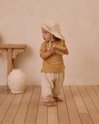 Sur La Mer Marigold Raw Edge Tee