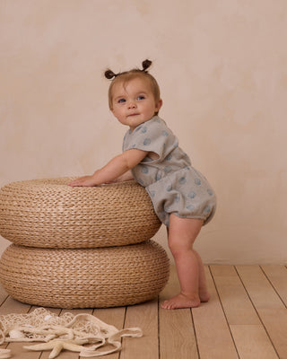 Waffle Cherry Print Playsuit