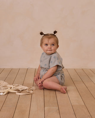 Waffle Cherry Print Playsuit