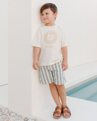 Dawson Short in Ocean Stripe
