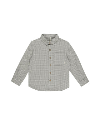 Forest Gingham Collared Long Sleeve Shirt