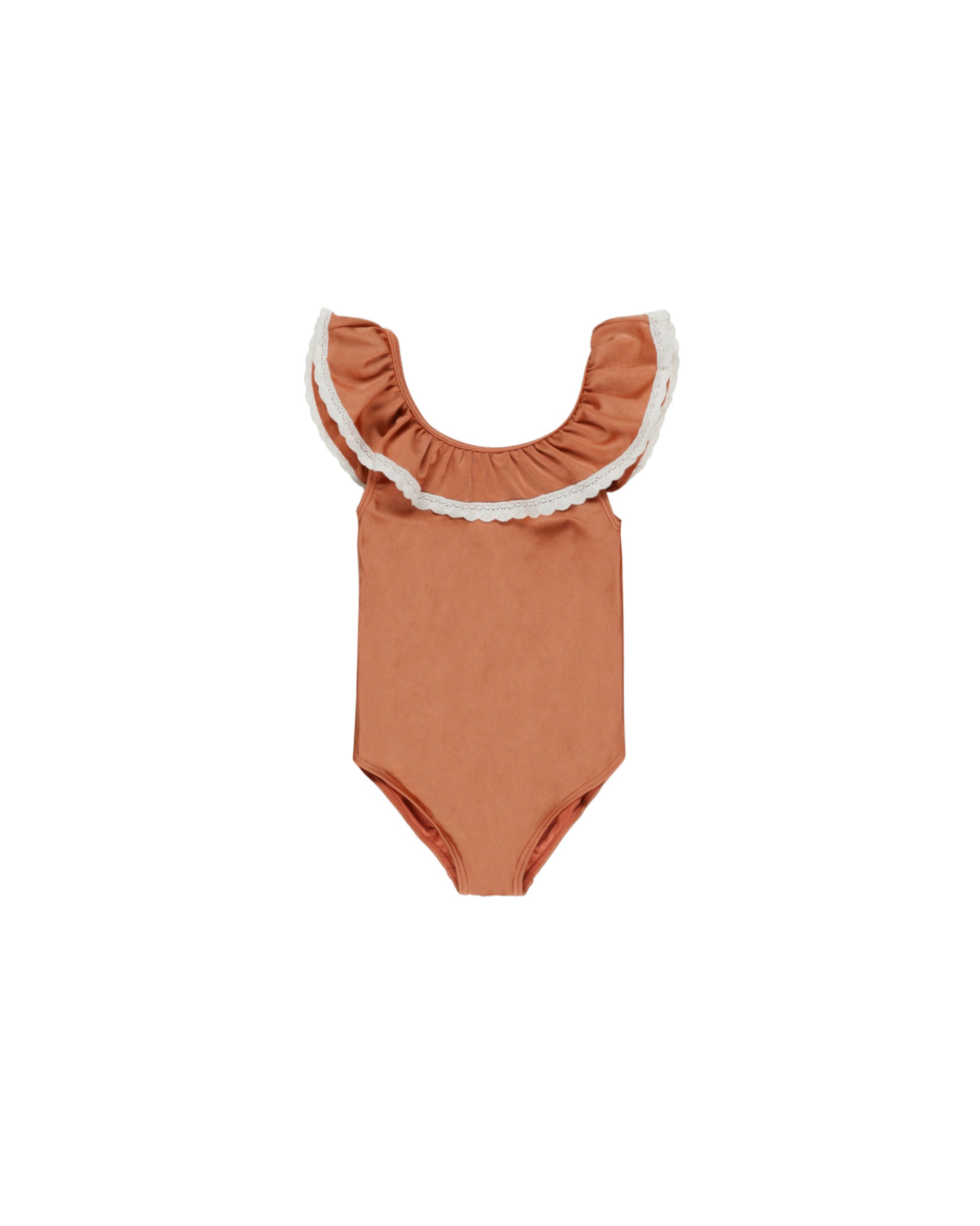 Ruffle Crochet Collar Poppy One-Piece – The Little Being