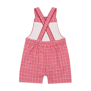 Malibu Gingham Short Overall