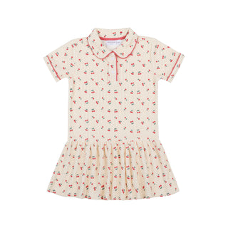 Summer Cherries French Terry Drop Waist Tennis Dress