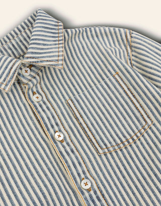 Brave Striped Button Down Shirt