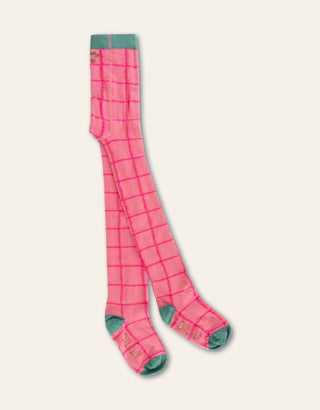 Maya Grid Tights Pink