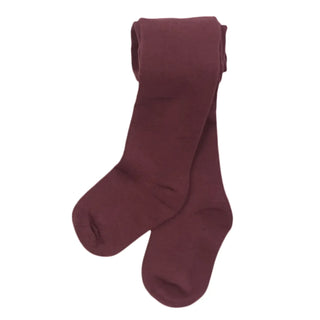 Burgundy Knit Tights