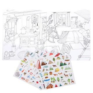 Explorer Coloring Book with Stickers