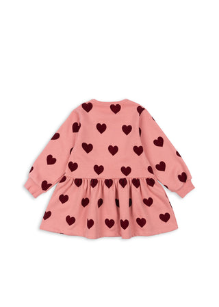 Pink Lou Sweater Dress in Coeur Hearts