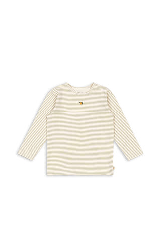 Lemon Tea Striped Long Sleeve Tee