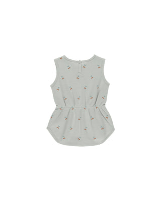 Waffle Cherry Print Playsuit