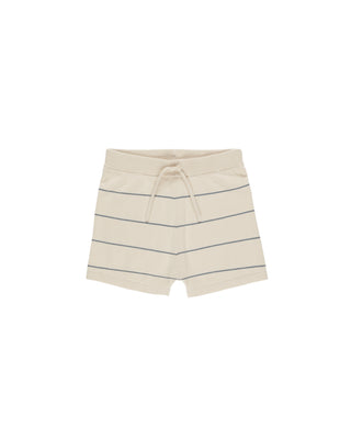Chandler Knit Short with Blue Stripe Print