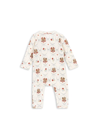Puppy Bow Newborn Kimono Onesie
