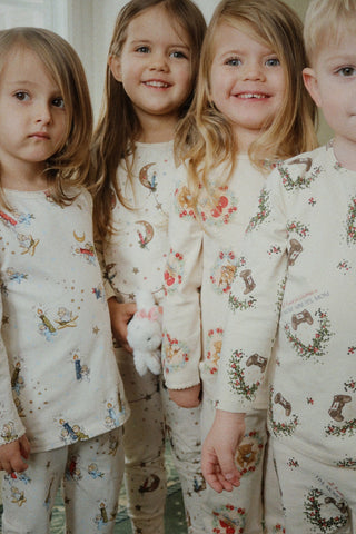 Lucia Cherub Candle Holiday Pajama Set