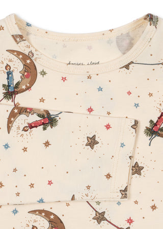 Luna Holiday Moon Pajama Set