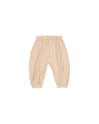 Grapefruit Striped Parachute Pant