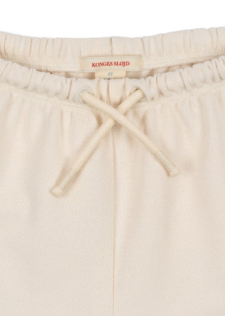 Navy Blue Side Striped Shorts in Antique White