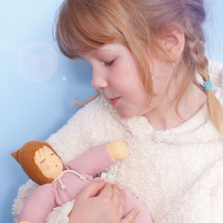 Walnut Baby Waldorf Doll Pink
