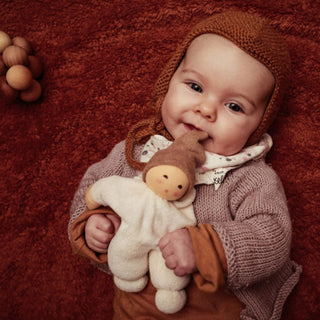 Nucki Beige Waldorf Rattle Doll
