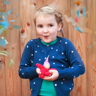 Wichtel Red Waldorf Rattle Doll

