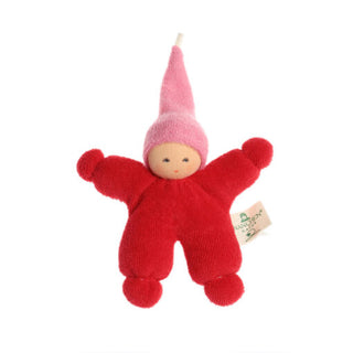 Wichtel Red Waldorf Rattle Doll
