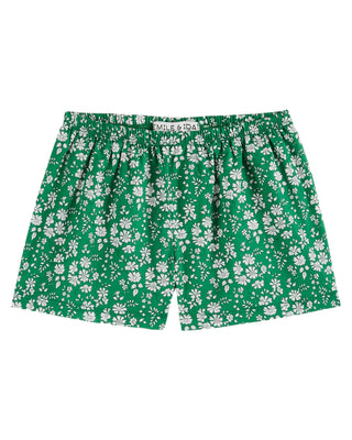 Green Liberty Print Shorts