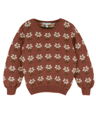 Marguerite Daisy Pullover Sweater
