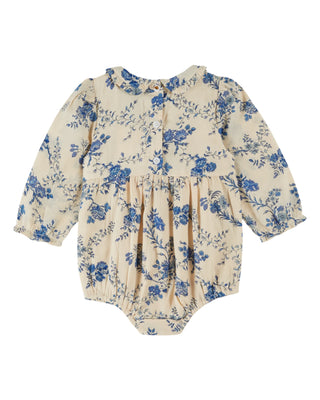 Orchid Blue Smocked Baby Romper
