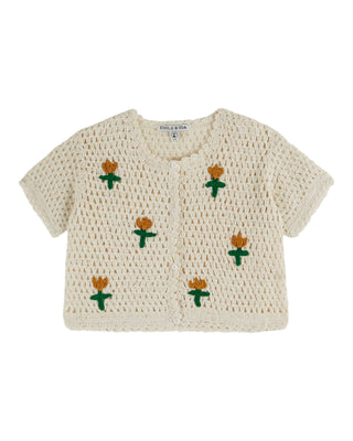 Crocheted Tulip Cardigan

