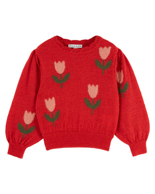Red Tulip Sweater
