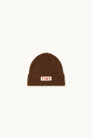 Dark Brown Solid Beanie
