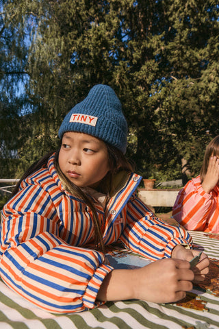 Dark Blue Solid Beanie

