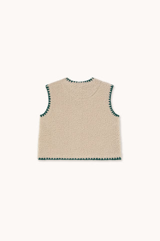 Stitched Sherpa Vest

