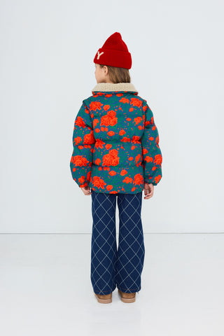 Roses Short Padded Jacket
