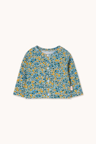Flower Pattern Rib Baby Set
