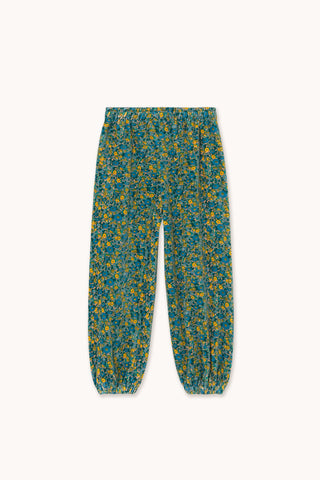 Flower Pattern Velvet Sweatpants
