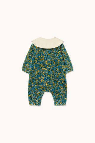 Velvet Flower Pattern One Piece
