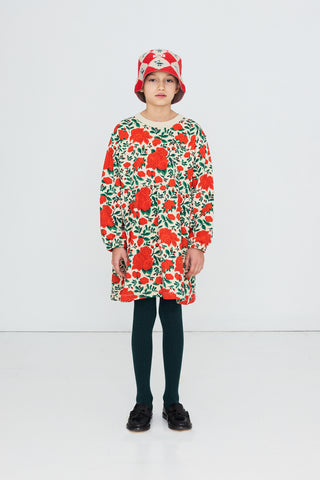 Roses Sweatshirt Dress
